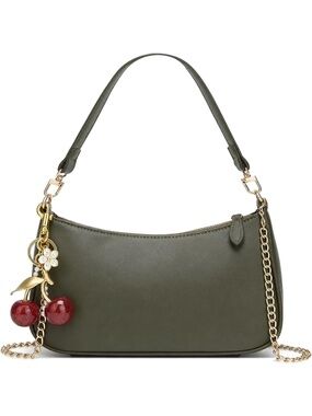 〽️ Women's Army Green Cute Hobo Cherry Clutch Purse Straps Shoulder Bags
